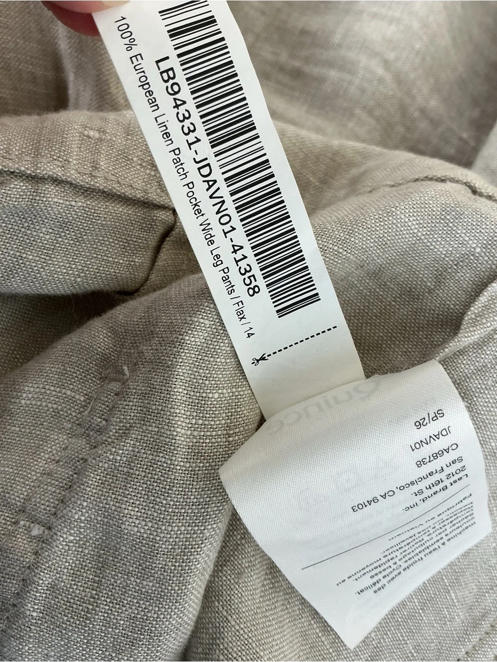 Quince European Linen Wide Leg Pants